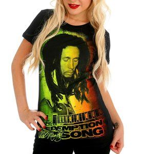 Bob Marley Redemption Song Reggae Rasta rock Official T-Shirt M NWT